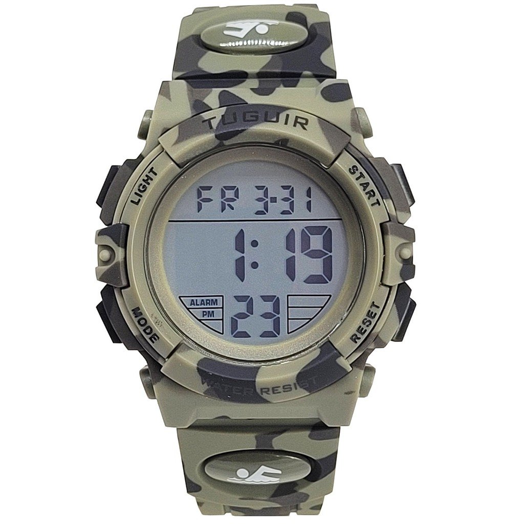 Relógio Masculino Tuguir Digital TG30345 Verde Camuflado