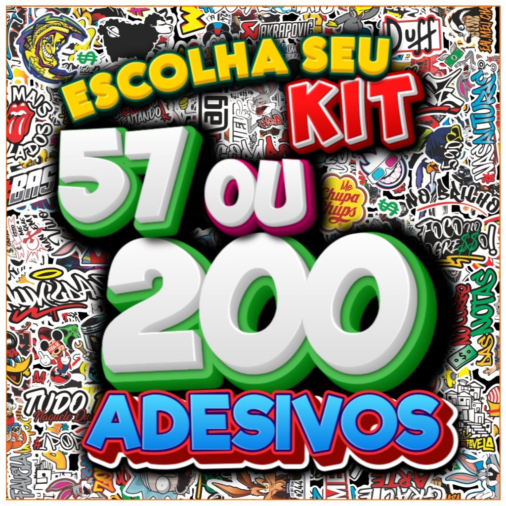 Kit 57 a 200 Adesivos para Capacete Moto Bike e Carro - Figurinhas Grau 244 Aranha Frases - Aprova d’Água