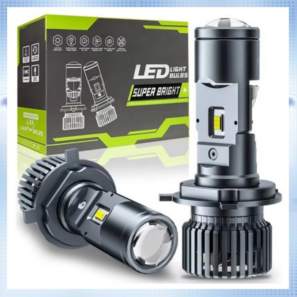 2 peças Lâmpadas Farol de Carro LED Kit H4 30000Lm 200W