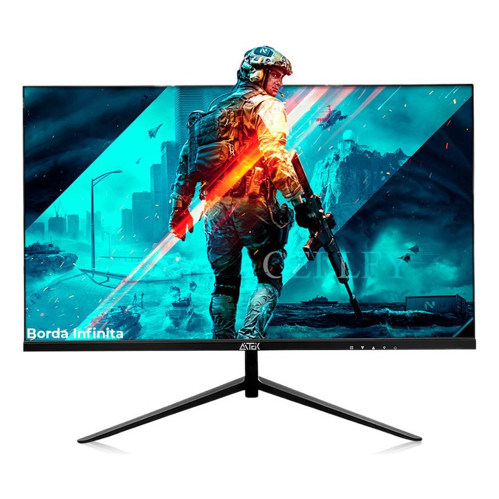 Monitor Gamer Aitek Delta-m2410 Led 23.6  Preto 1920 x 1080 110v/220v