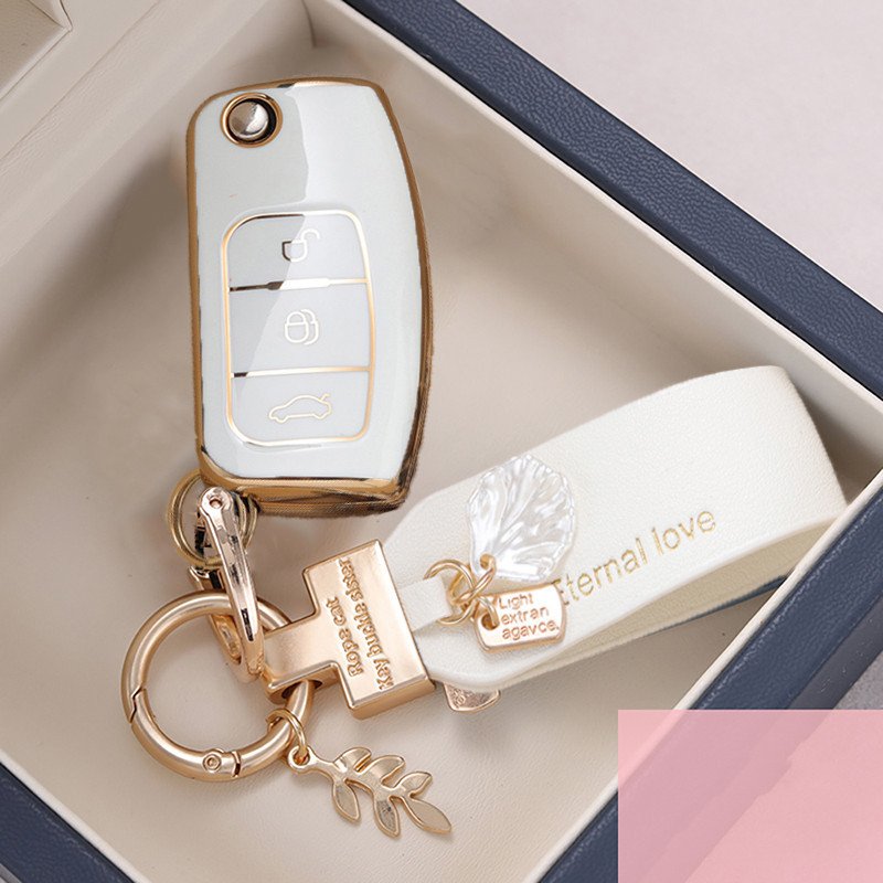 Nova Capa De Chave TPU Para Carro Ford Fiesta Focus 2 Ecosport Kuga Escape Falcon B-Max C Eco Sport Galaxy 3 Botões