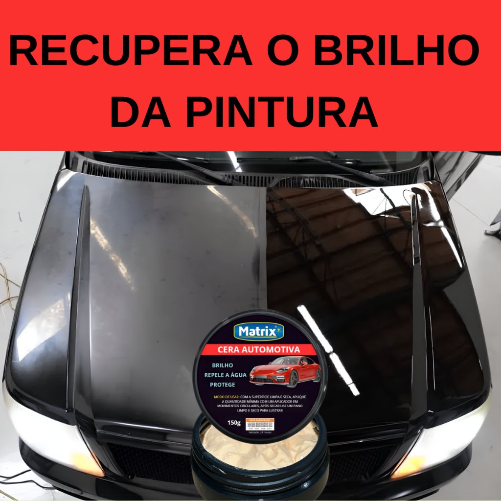 Cera Espelho Cerâmico – Remove Riscos Superficiais, Repele Água, Proteção Sol e Chuva - Todas as cores