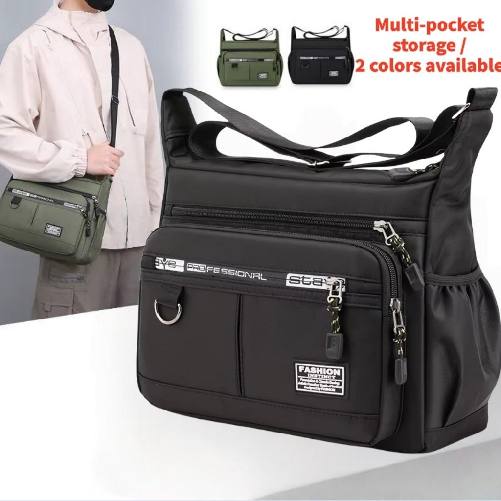 Grande capacidade bolsa de ombro mochila resistente impermeável Nylon saco de crossbody