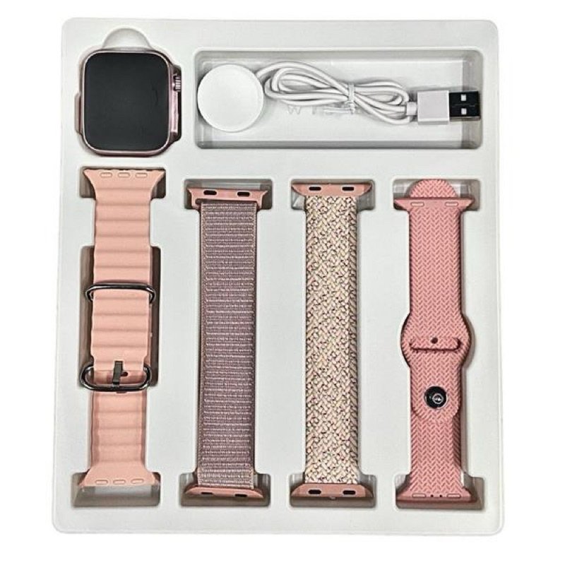 Relógio Digital Smartwatch + 4 Pulseiras - Basik W75 Pro Max