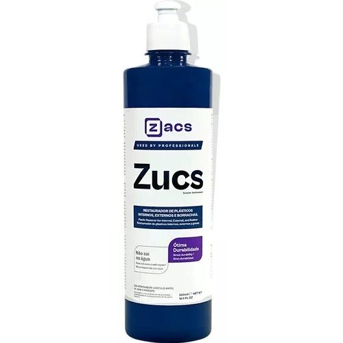 Zucs Restaurador De Plástico Interno Externo Zacs Vonixx 500ml
