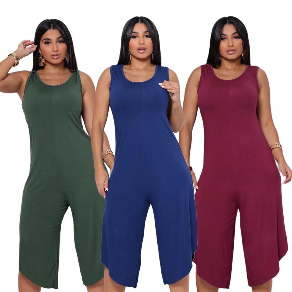 Macacão Feminino Pantacourt Jardineiras