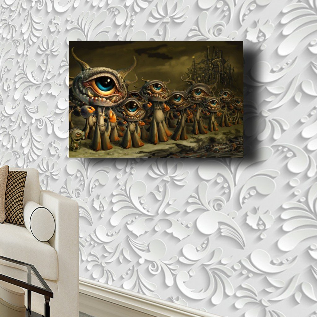 Placa Quadro Decorativo - Psicodélico