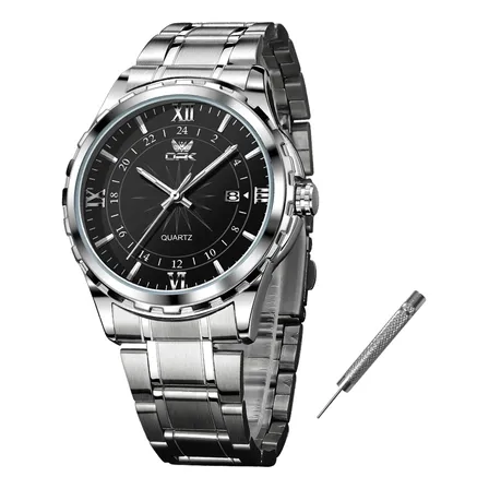 Opk Original Relógio Masculino Quartzo À Prova D'água 6003