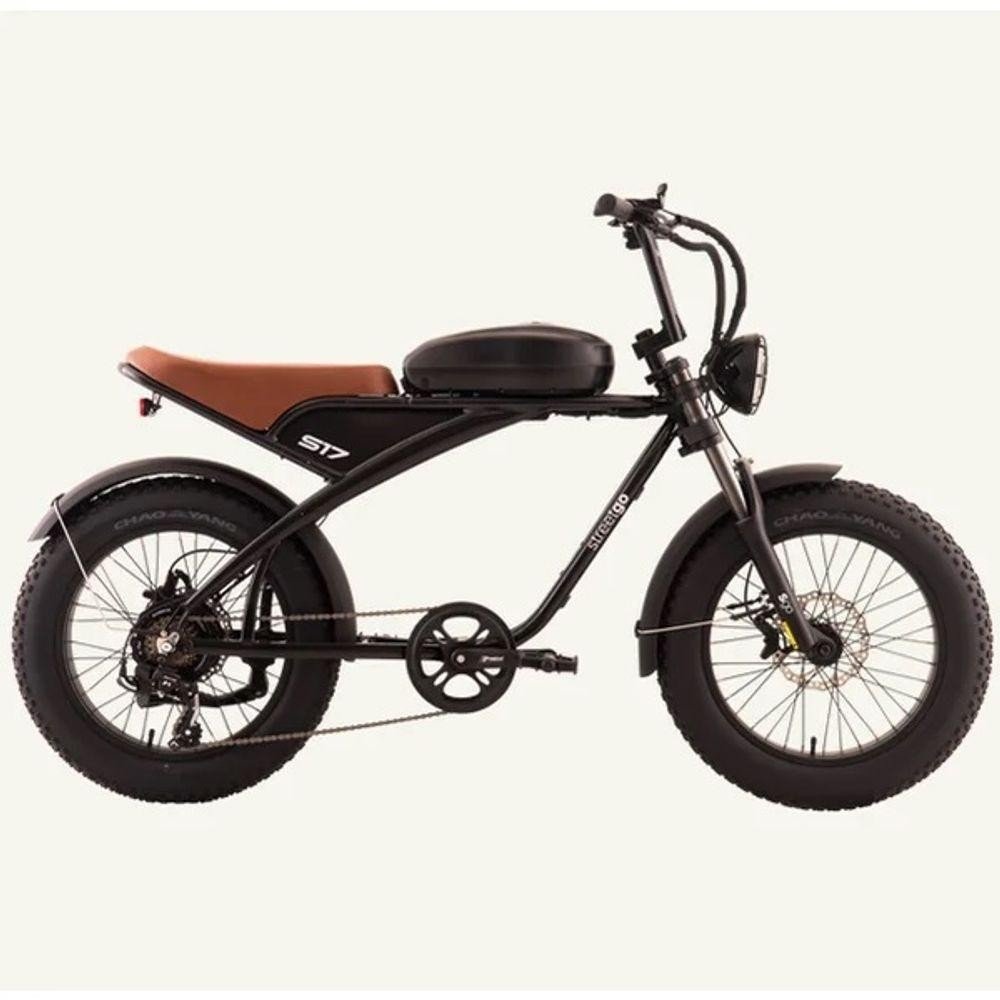 Bicicleta Elétrica Oggi Streetgo 20 S17 Shimano Tourney 7V Preta