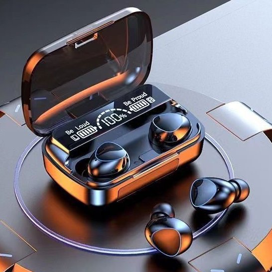 M10 Fone De Ouvido bluetooth 5.1 Com display Led Tws Touch Redução De Ruído À Prova D'água Sem Fio