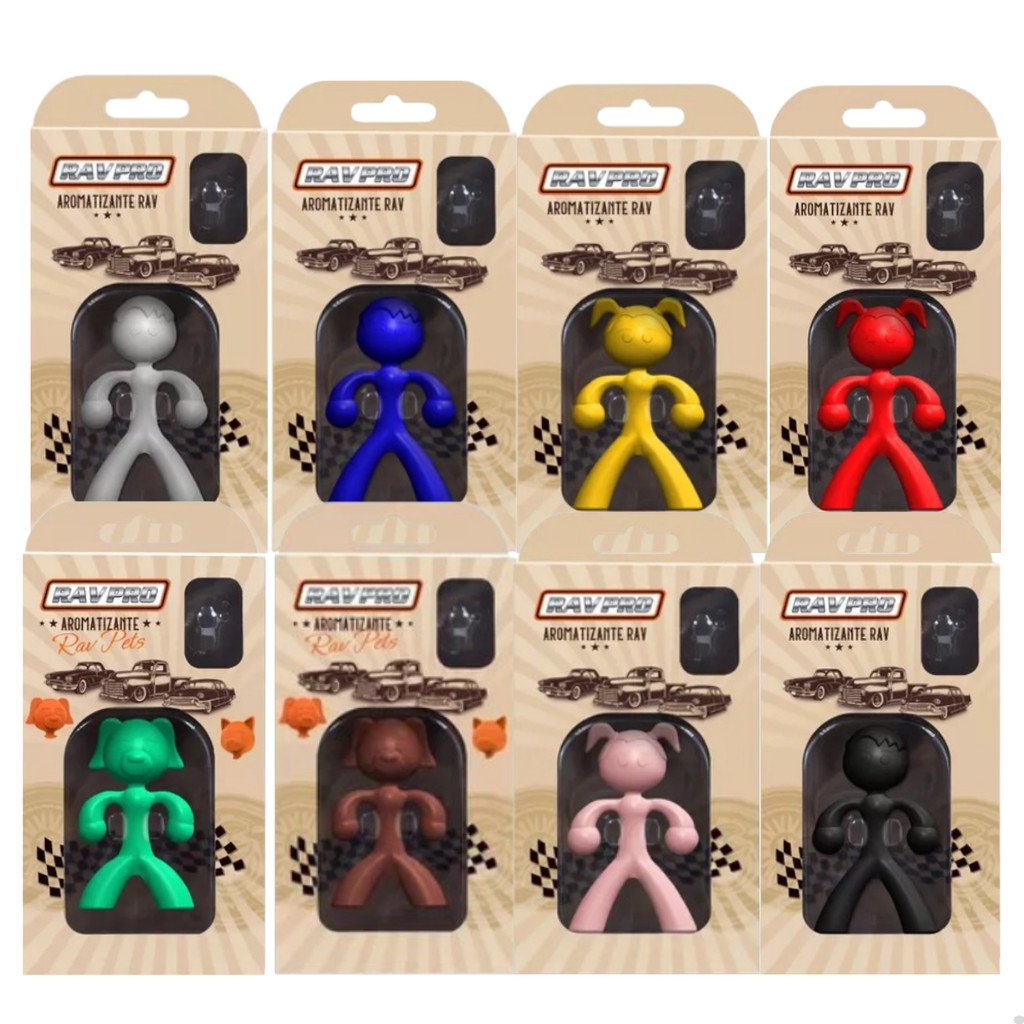 Aromatizante Cheirinho Ravpro Bonecos Animados Para Carros e Ambientes Internos