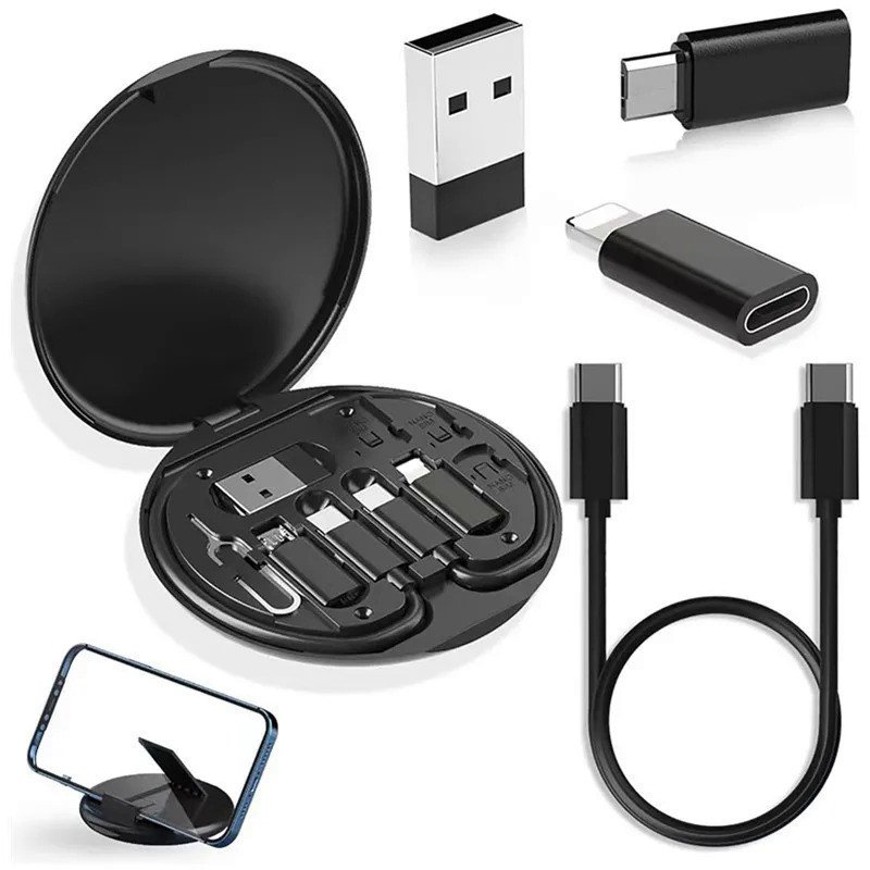 Kit Adaptador de Carregamento Rápido 60W Tipo-C para Micro USB para Iluminação YOBEL yobel