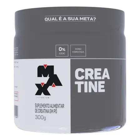 Creatina 300 Gr - Max Titanium Sabor Sem Sabor