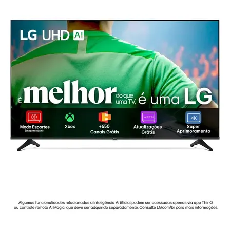Smart Tv LG Uhd Ai Ua75 43 Polegadas Hdr10 Pro Processador 7 Ai Ger8 Webos 25