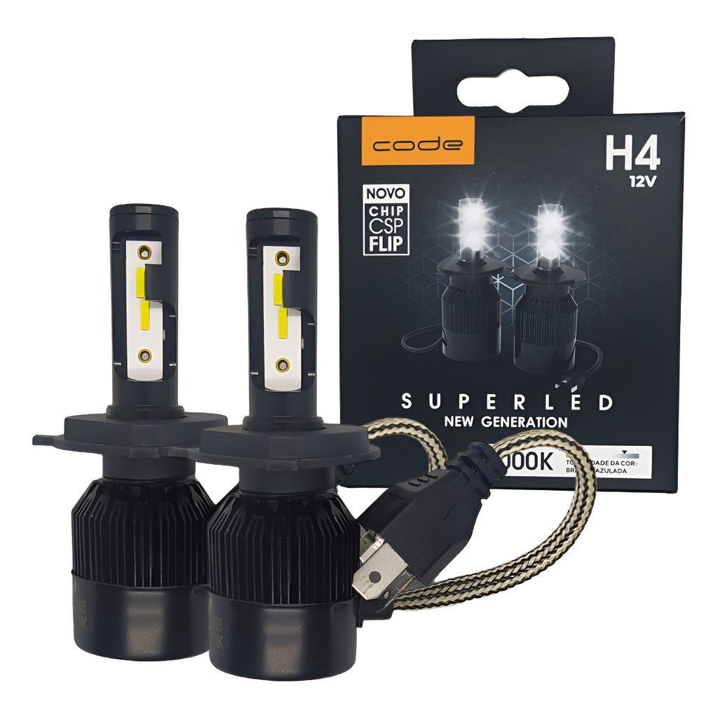 Kit Super Led Techone 8000k H1 H3 H4 H7 H8/9/11 H16 HB3/HB4