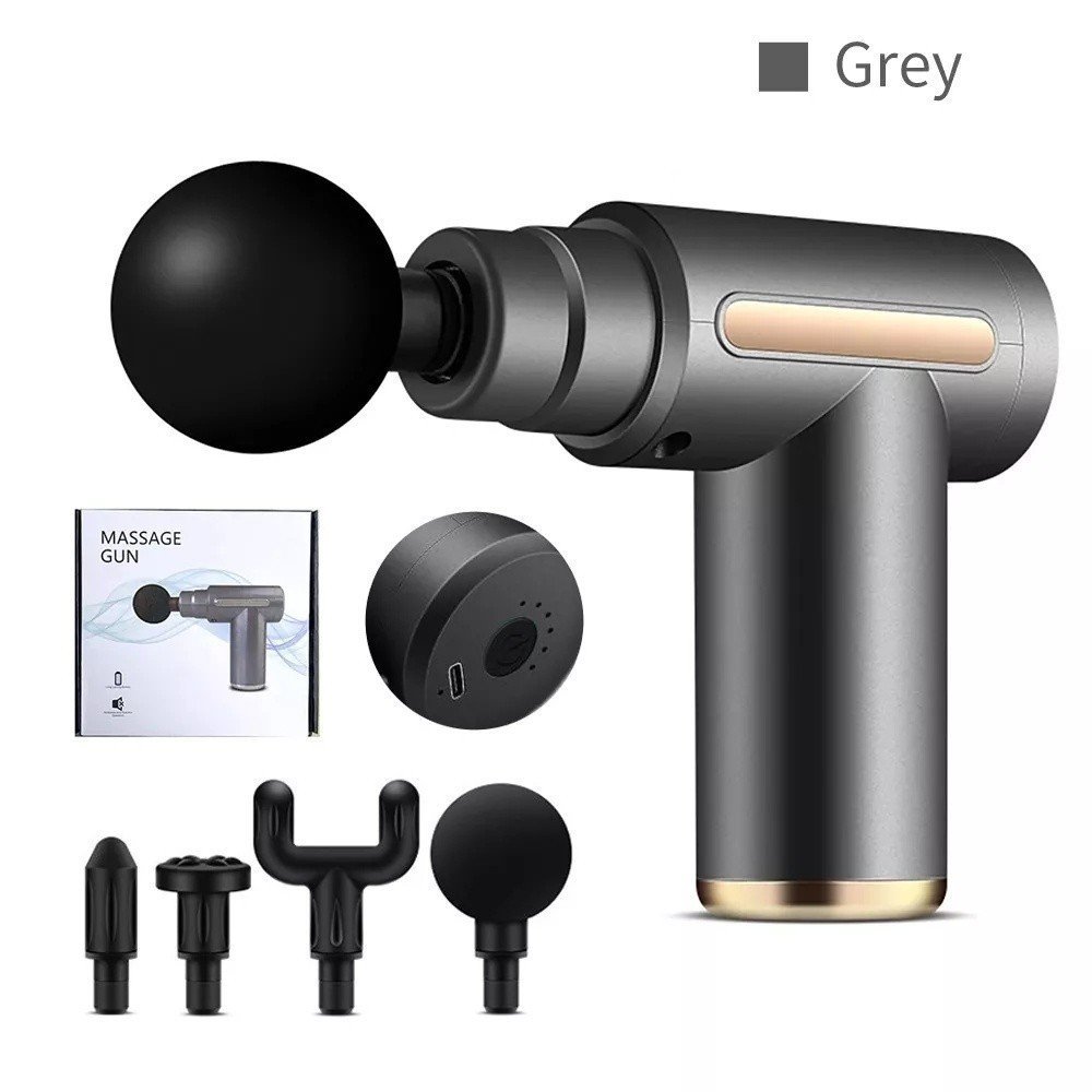 Pistola de massagem elétrica, massageador de tecidos profundos ANJGG