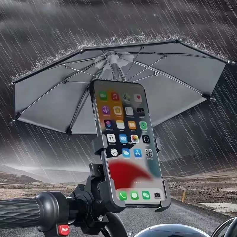 Mini protetor solar para celular, guarda-chuva UV para celular, anti-sol, Mini Guarda-Chuva Do Telefone Da Motocicleta
