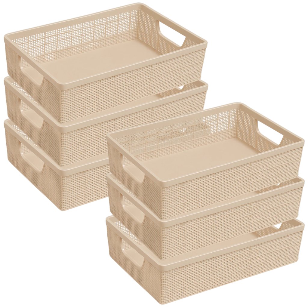 Cesto Organizador Multiuso Plástico Grande Banheiro Cozinha em Promoção 2 L 5,2 L