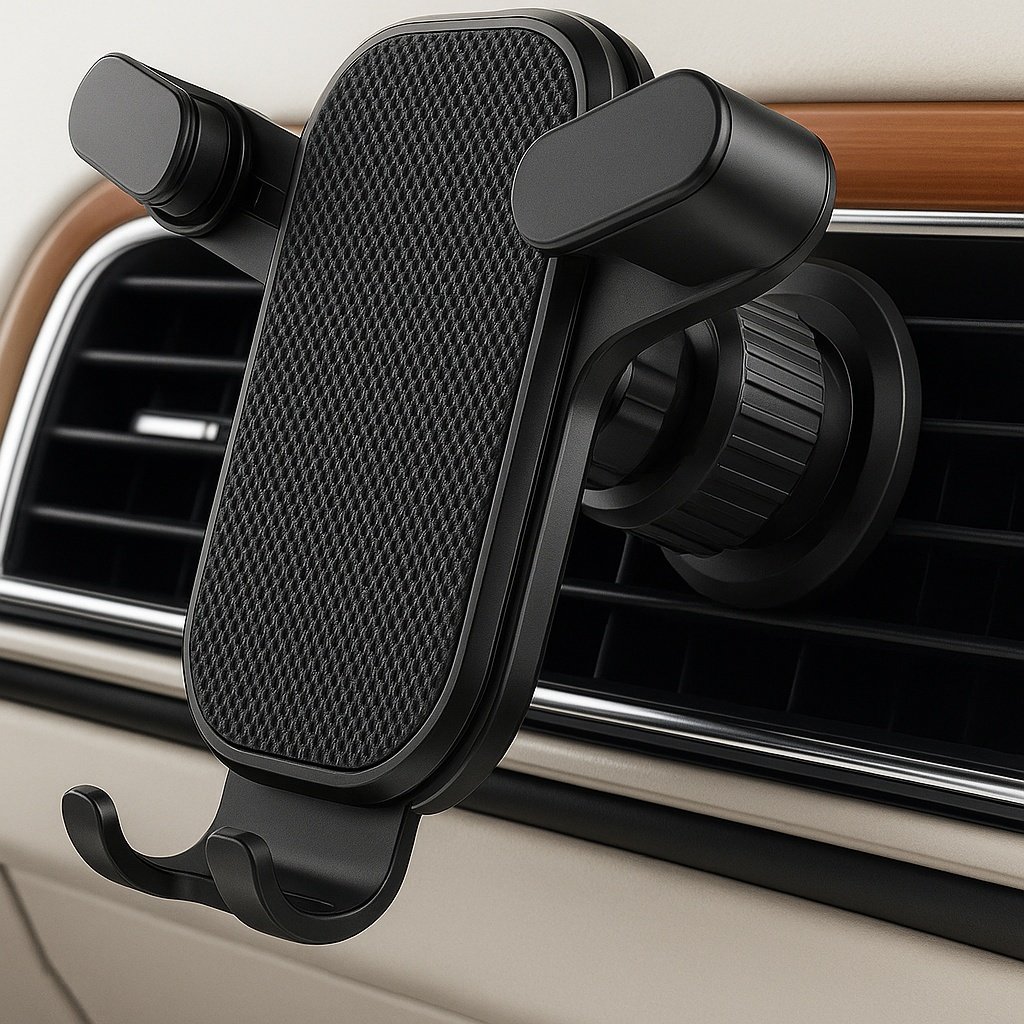 Suporte de Celular Carro 360º Giratório Universal Multifuncional Ventilacao Ar Condicionado Veicular