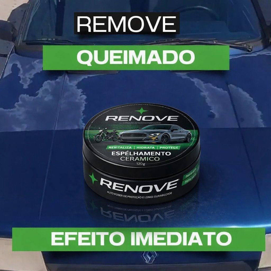 CERA AUTOMOTIVA CARNAÚBA - REMOVE QUEIMADO, BRILHO MAXIMO, CARRO NOVO