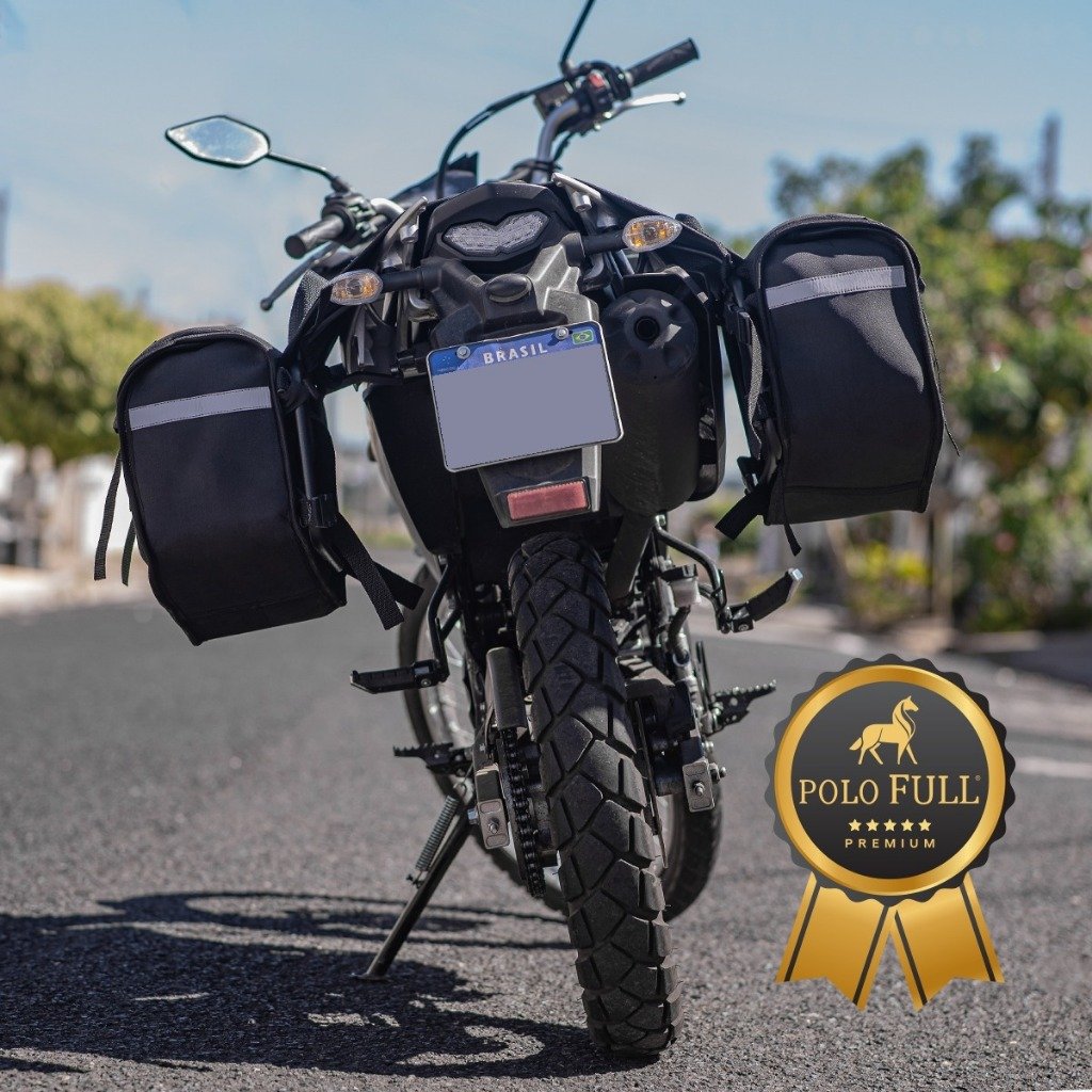 Alforge Universal Moto Impermeável 60 Litros Em Nylon  Forrado EVA 4mm Todas As Motos