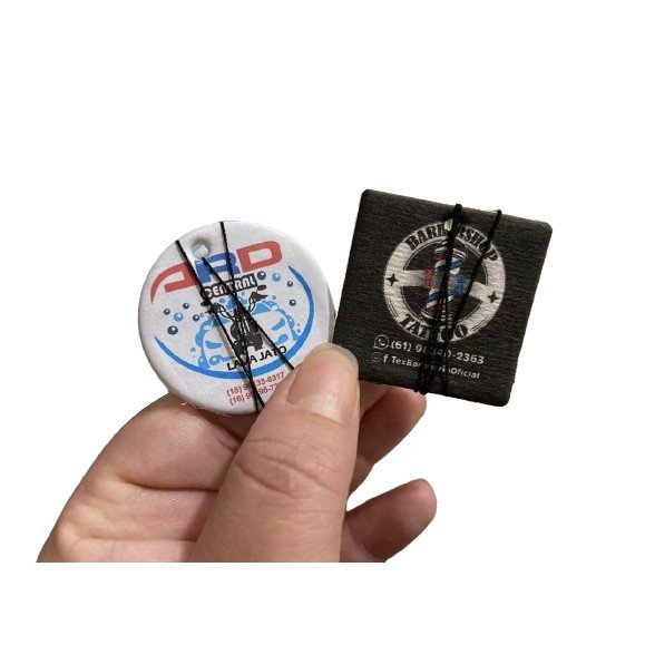 100 Und Aromatizante Personalizado 4x4cm