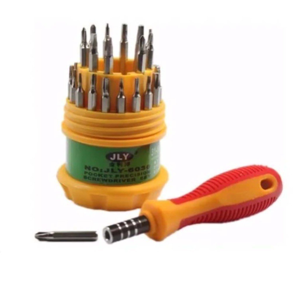 Kit Jogo Ferramenta 31 Peças Chaves  Alen Torx Fenda Philips