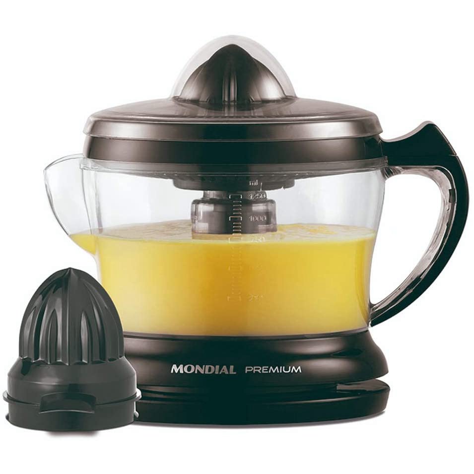 Espremedor Turbo Citrus Premium com Cone para LIMÃO E-02 Mondial Preto - 220V