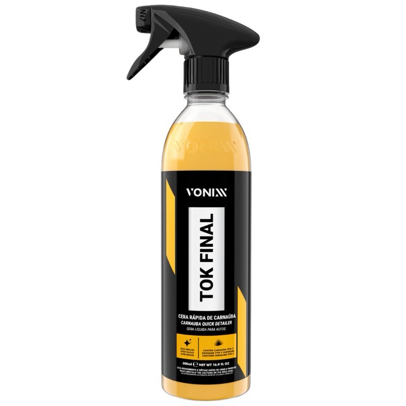 Vonixx Tok Final Cera Líquida Carnaúba Proteção Automotiva 500ml