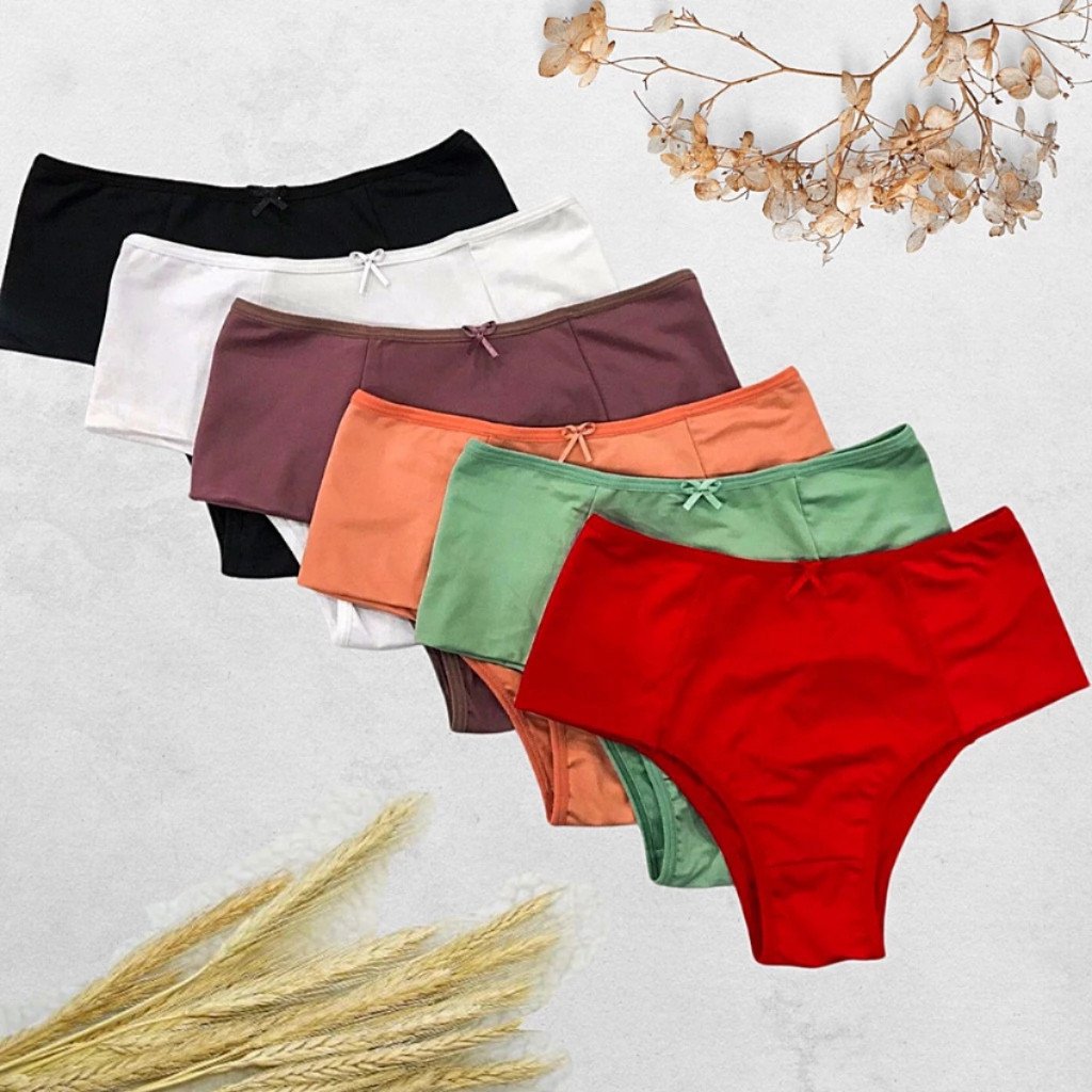 Kit Calcinhas Fio Duplo Pala Dupla Conforto Cintura Alta Tanga Empina Bumbum