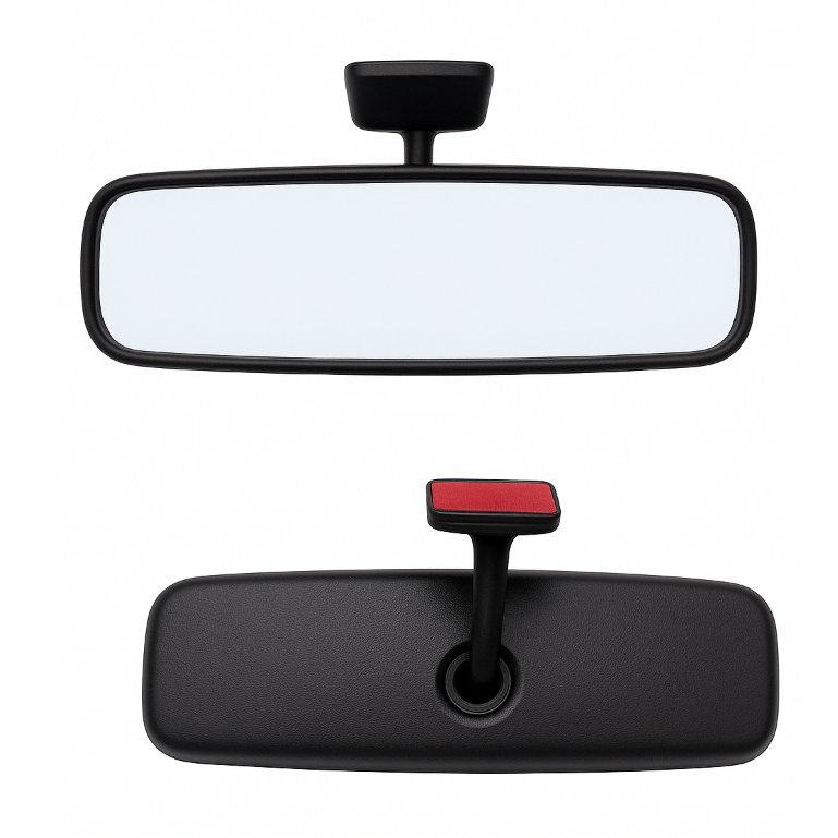 Retrovisor Interno Universal Carro Retrovex 18,5x5cm – Fita Dupla Face Inclusa