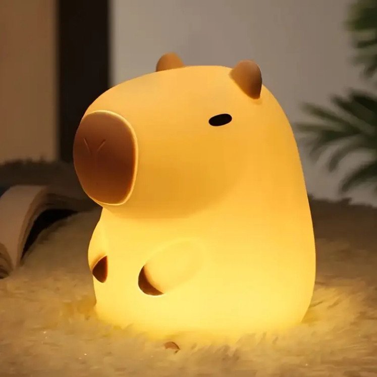 Luminária Capivara Luz Noturna/ luz fofa LED Luz Noturna Para Dormir
