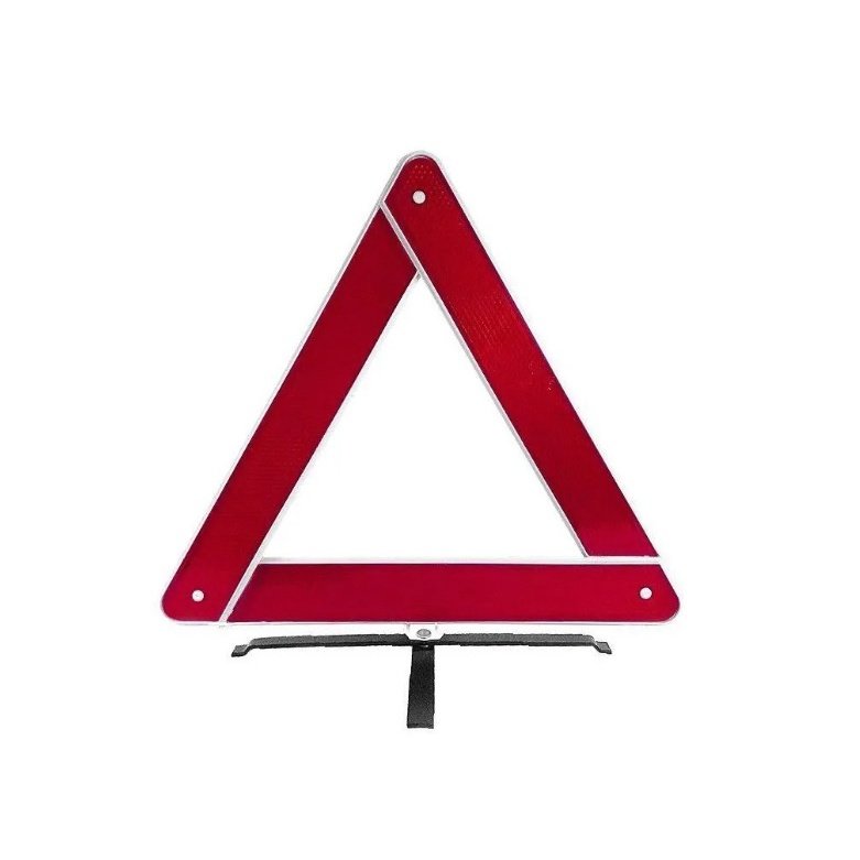 Triangulo Para Carro Sinalização De Segurança Base de Metal Sinalizador Automotivo