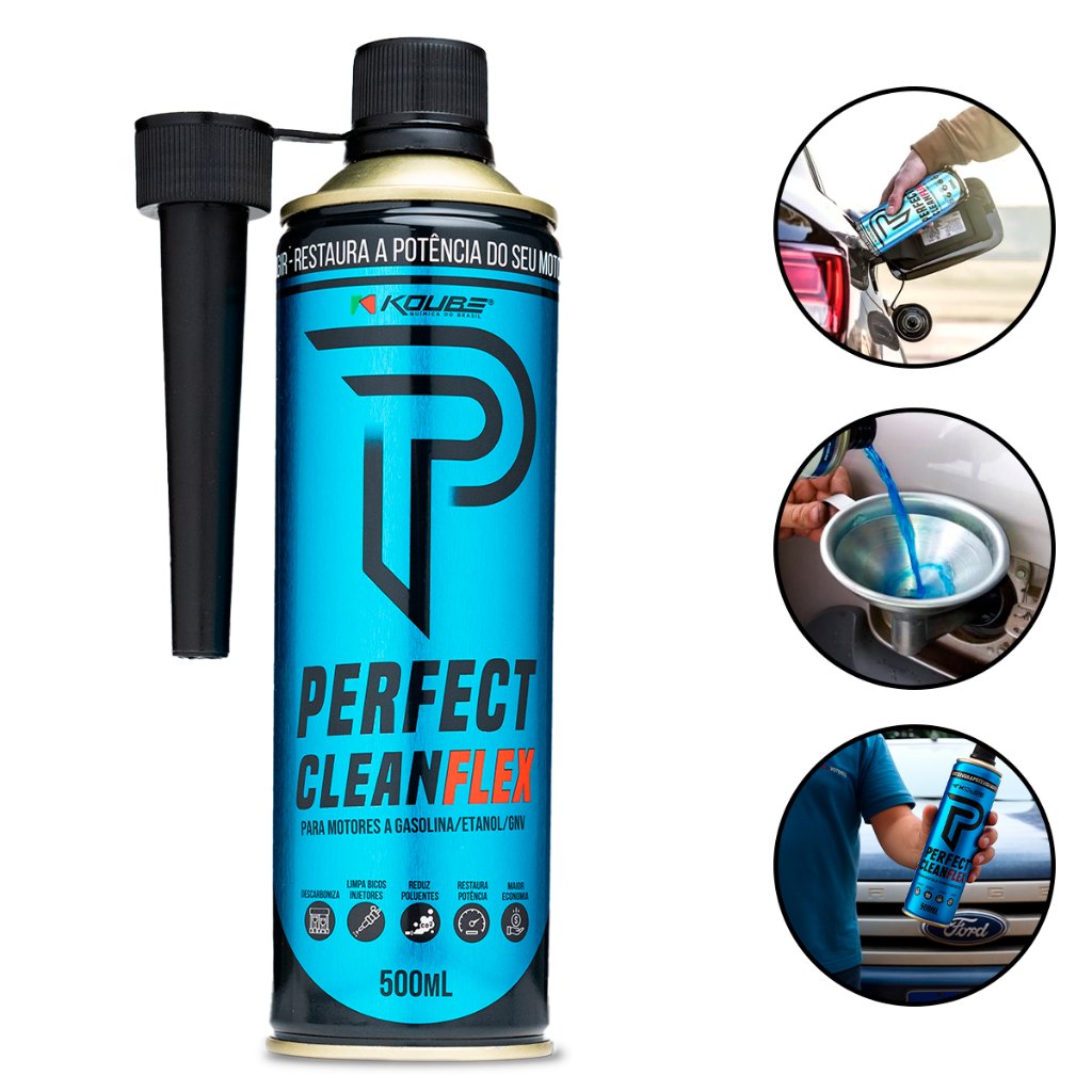 Manutenção automotiva preventiva Limpeza motor injeção Perfect Clean Flex