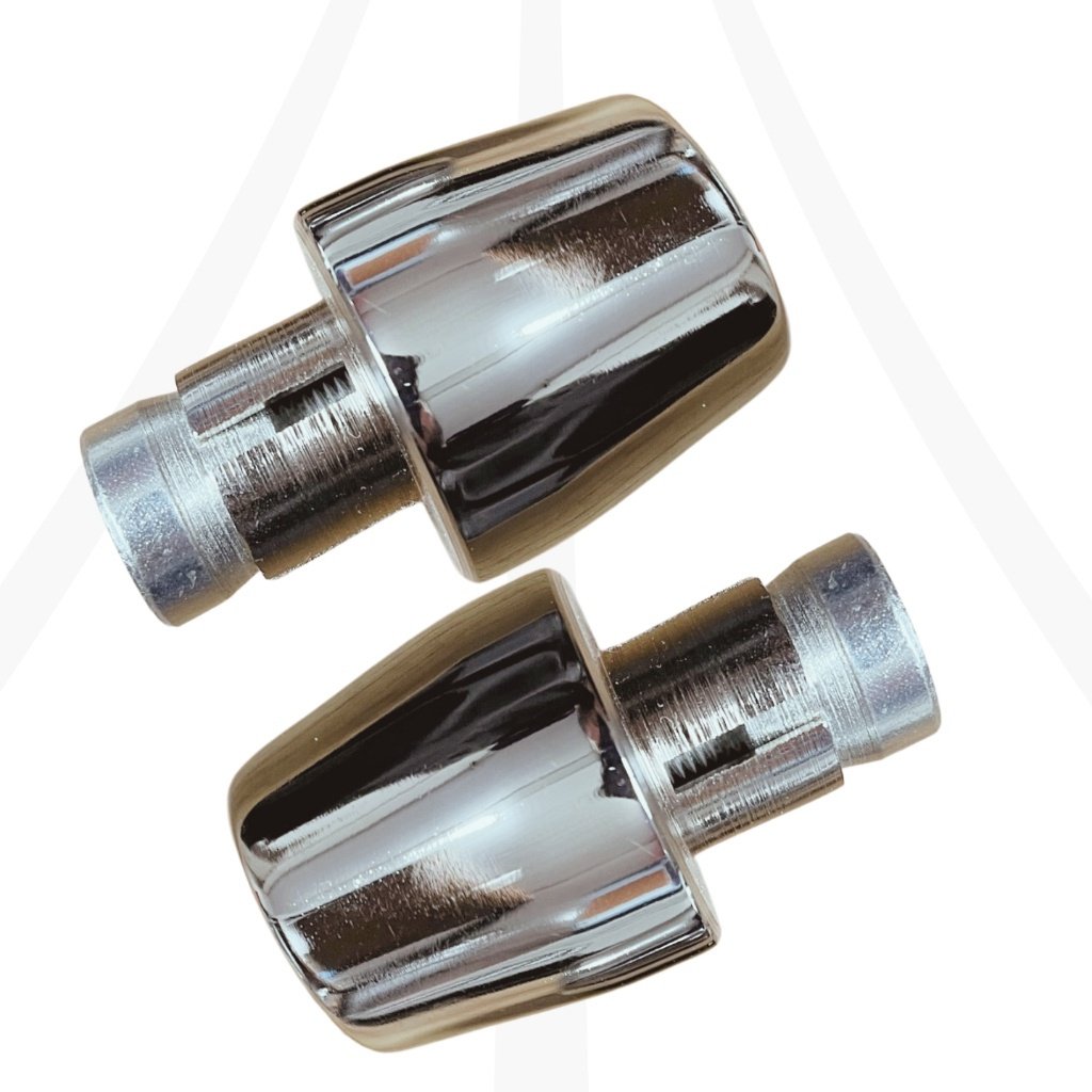 Par Peso Cromado P/ Guidão Oco Com Fixador  Pcx 150 Universal