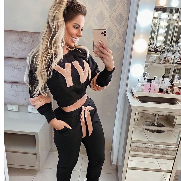 Conjunto Feminina Moletom Inverno Frio