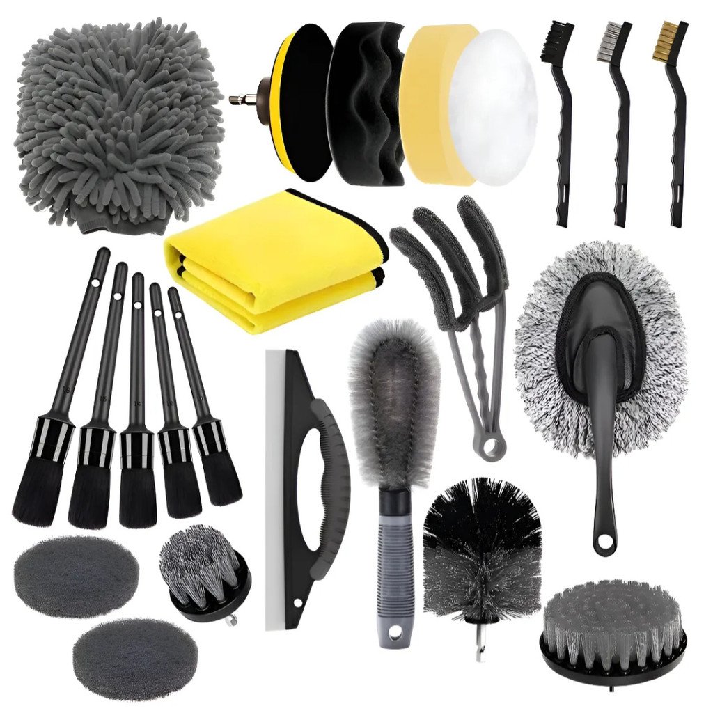 Kit 23 Pcs Escovas Rotativas Limpeza Furadeira Parafusadeira