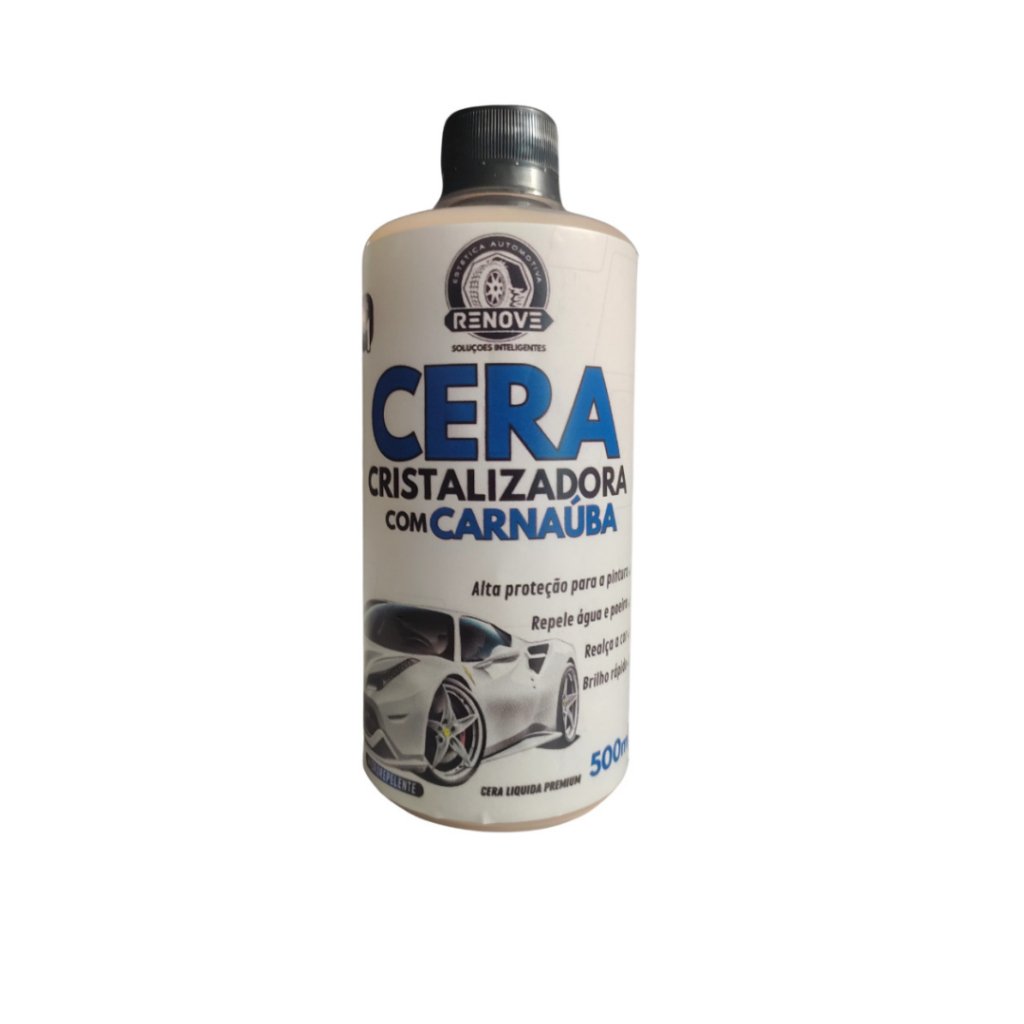 Cera Líquida Carnaúba – Tira Riscos, Realça Brilho e Repele Água para Carros
