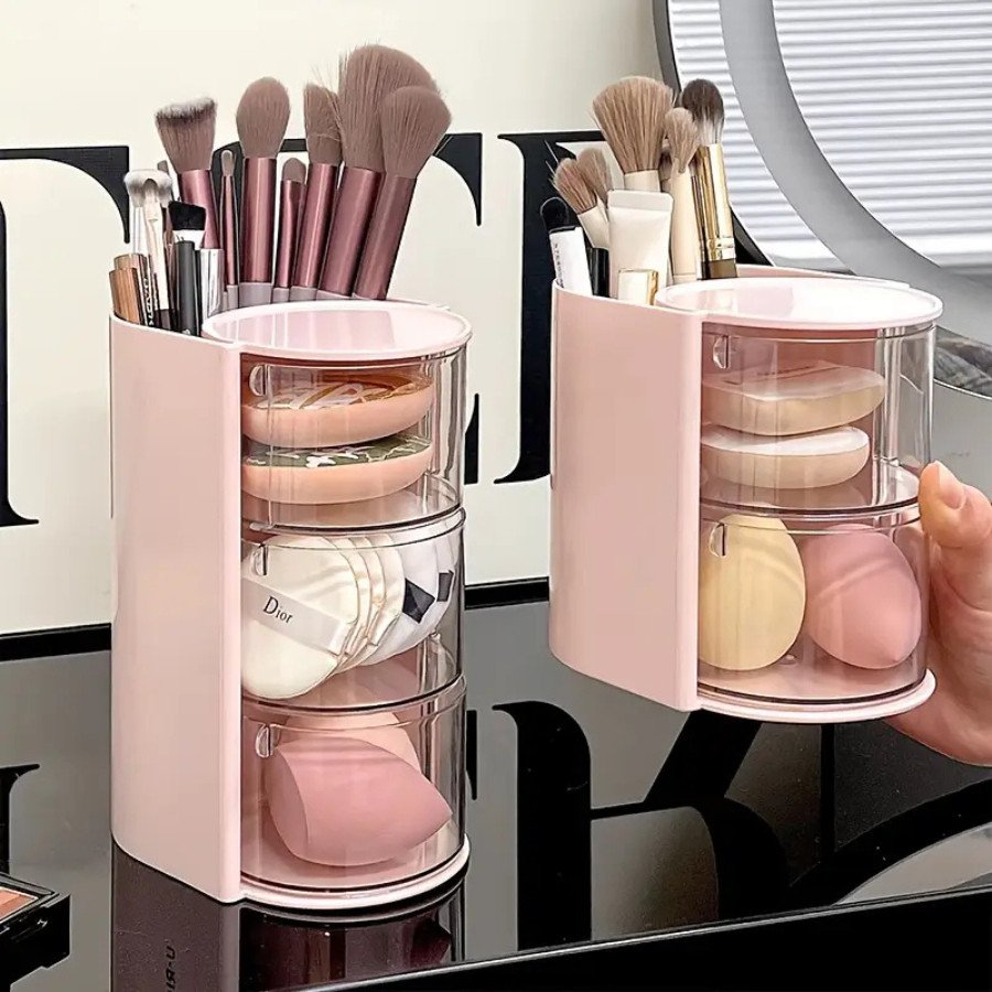 Organizador Multifuncional Para Maquiagens ou Porta Joias 3 Andares