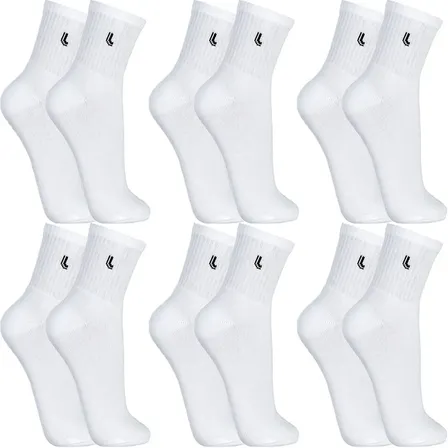 Kit 6 Pares Meias Lupo Cano Médio Alto Academia Original