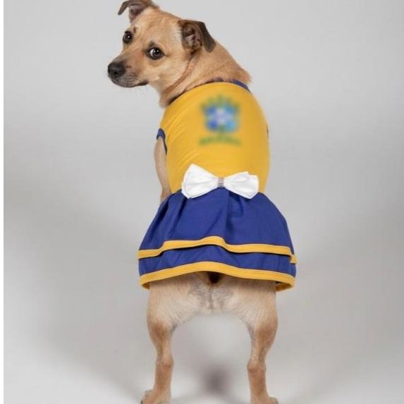Vestido Pet Brasil Roupinha Da Copa 2026 Para Cachorro Roupinha Do Brasil Para Cachorro