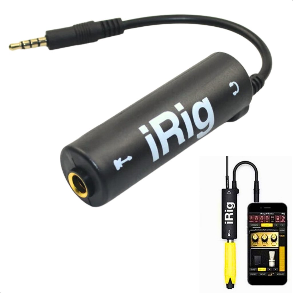 Interface De Áudio iRig P/ Instrumentos Celular Android Ios