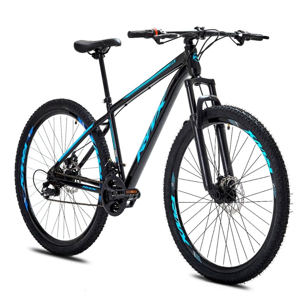 KIT BICICLETA BIKE MTB AÇO CARBONO RWX ARO 29 21V - FREIO A DISCO - TAM.  17.