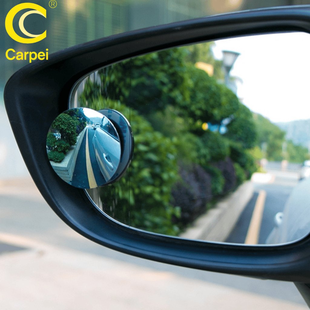 1 par - Espelho Retrovisor Carro Moto Convexo Fixo Móvel Auxiliar Externo Pontos Cegos 5cm Universal