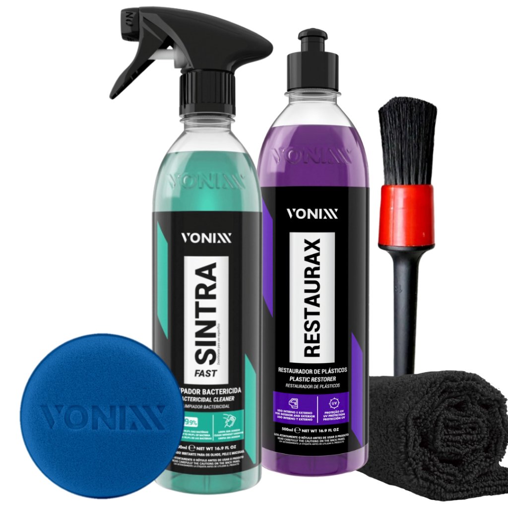 Sintra Fast Limpador Apc Plastico Interno + Restaurax Vonixx