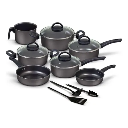 Conjunto Panelas Antiaderente 10 Peças Teflon Várias Cores