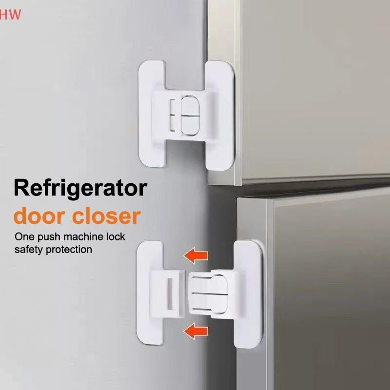 Novo 5 Peças Trava de Segurança para Geladeira Trava de Porta de Freezer Trava Multifuncional Protetor Infantil 1863
