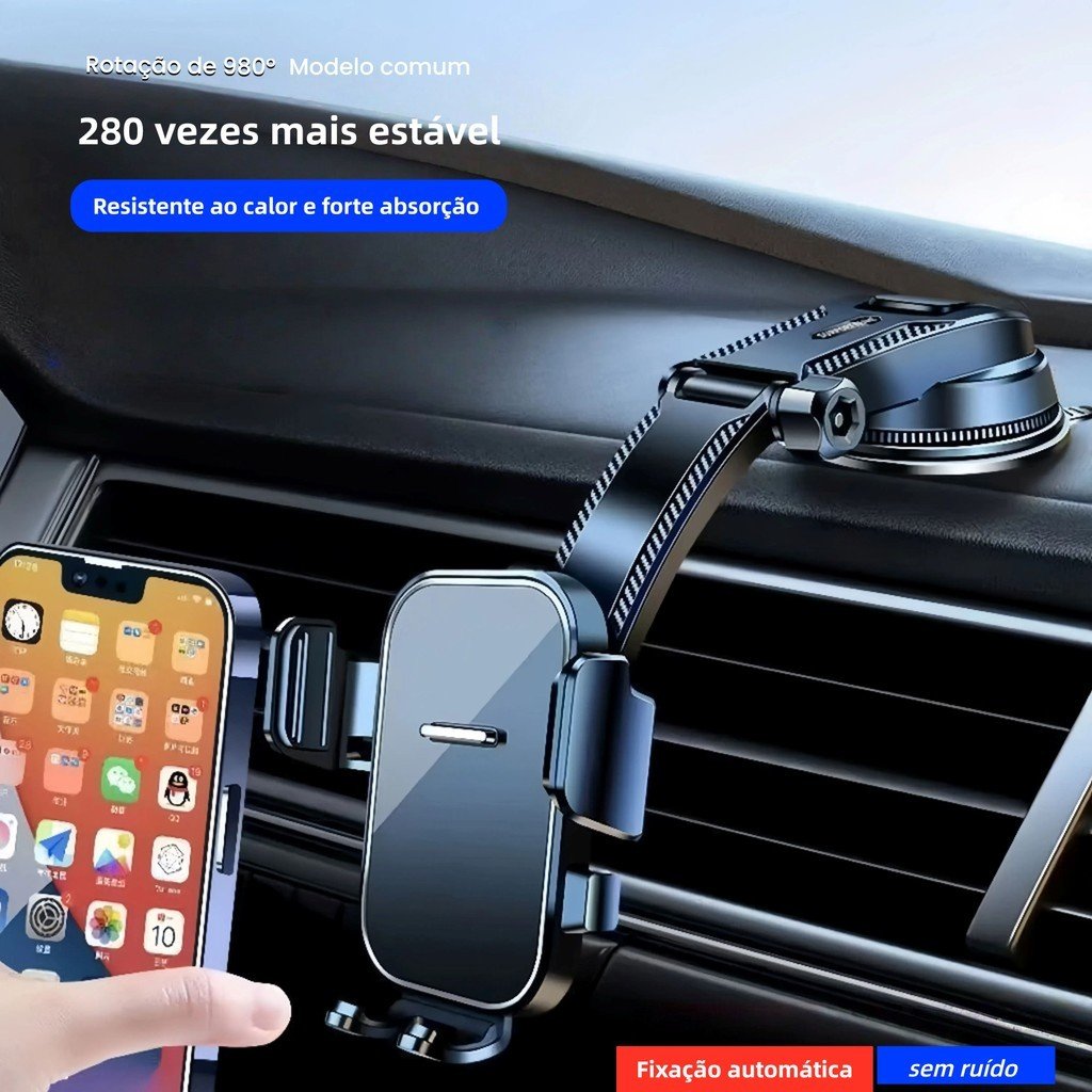 Suporte Multifuncional para Painel de Carro，Universal para Celular, GPS e Navegação no Veículo