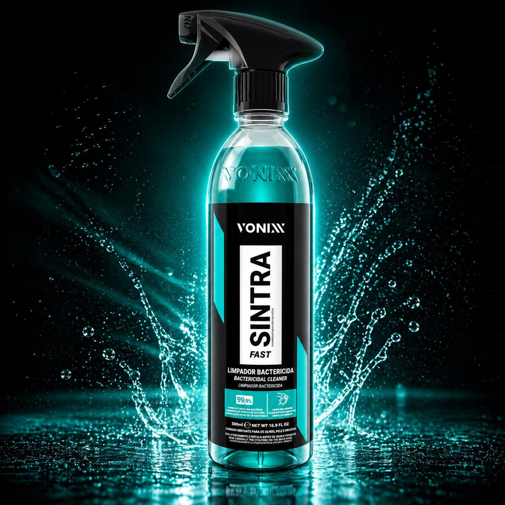 SINTRA FAST VONIXX 500ML – LIMPEZA INTERNA AUTOMOTIVA COM AÇÃO BACTERICIDA E FUNGICIDA