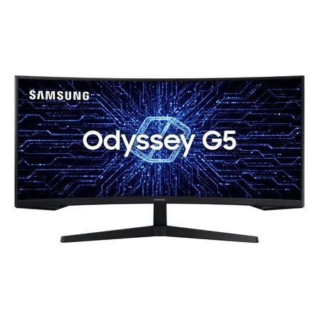 Monitor Gamer Curvo Samsung Odyssey 34  G5 165 Hz 1ms Ultrawide Preto 127/220v